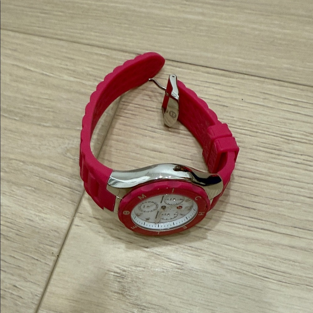 Miche Pink and Silver Women's Watch